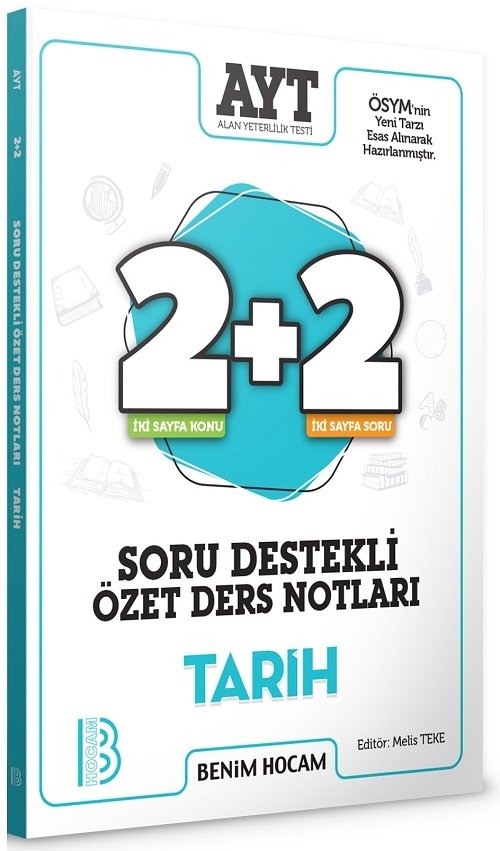 Benim Hocam YKS AYT Tarih 2+2 Soru Destekli Özet Ders Notları Benim Hocam Yayınları