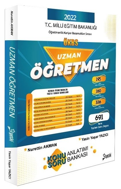 Yetki 2022 MEB ÖKBS Uzman Öğretmen Konu Anlatımlı Soru Bankası - Nurettin Akman Yetki Yayınları