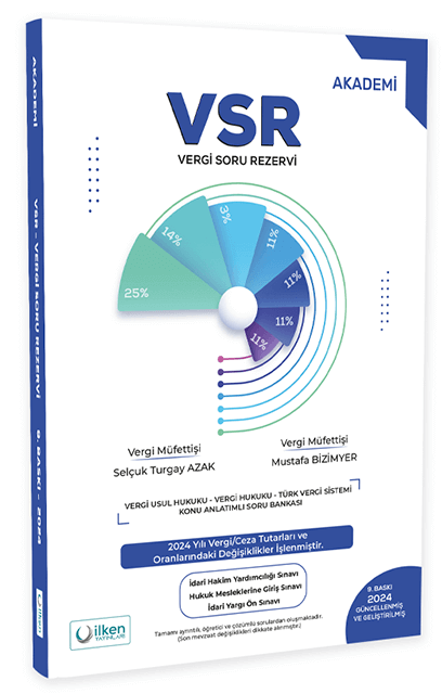 İlken 2024 VSR Vergi Soru Rezervi Akademi Soru Bankası 9. Baskı İlken Yayınları