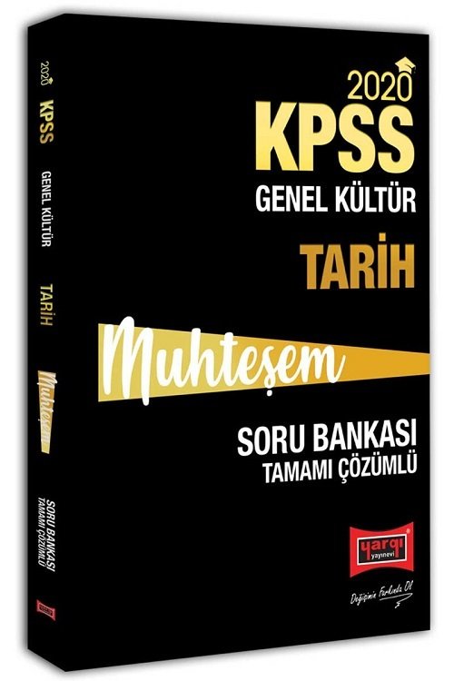 Yargı 2020 KPSS Tarih Muhteşem Soru Bankası Çözümlü Yargı Yayınları