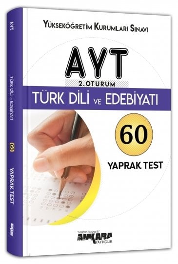 Ankara Yayıncılık YKS AYT Türk Dili ve Edebiyatı 60 Yaprak Test Ankara Yayıncılık