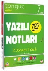 Tonguç 7. Sınıf Tüm Dersler 2. Dönem 1. Yazılı Notları Tonguç Akademi