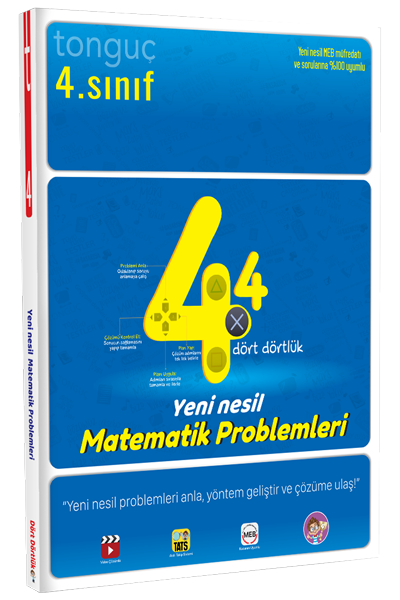 Tonguç 4. Sınıf Dört Dörtlük Matematik Problemleri Tonguç Akademi