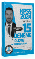 SÜPER FİYAT - İndeks Akademi 2024 KPSS Eğitim Bilimleri Ölçme ve Değerlendirme 15 Deneme Çözümlü - Emre Korcan Demir İndeks Akademi Yayıncılık