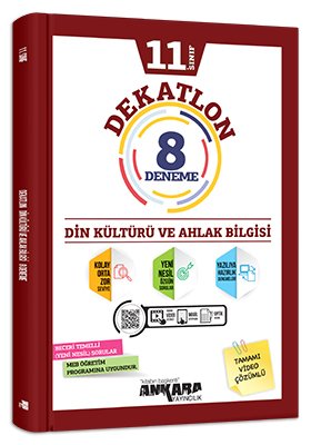 Ankara Yayıncılık 11. Sınıf Din Kültürü ve Ahlak Bilgisi Dekatlon 8 Deneme Ankara Yayıncılık