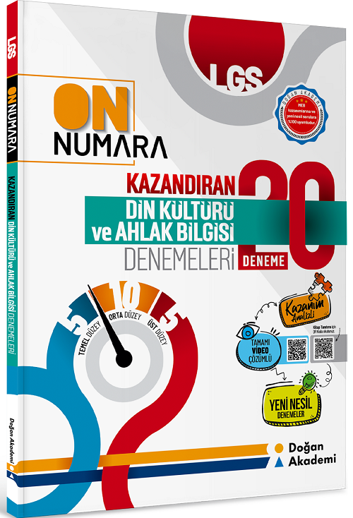 Doğan Akademi 8. Sınıf LGS Din Kültürü ve Ahlak Bilgisi On Numara Kazandıran 20 Deneme Doğan Akademi