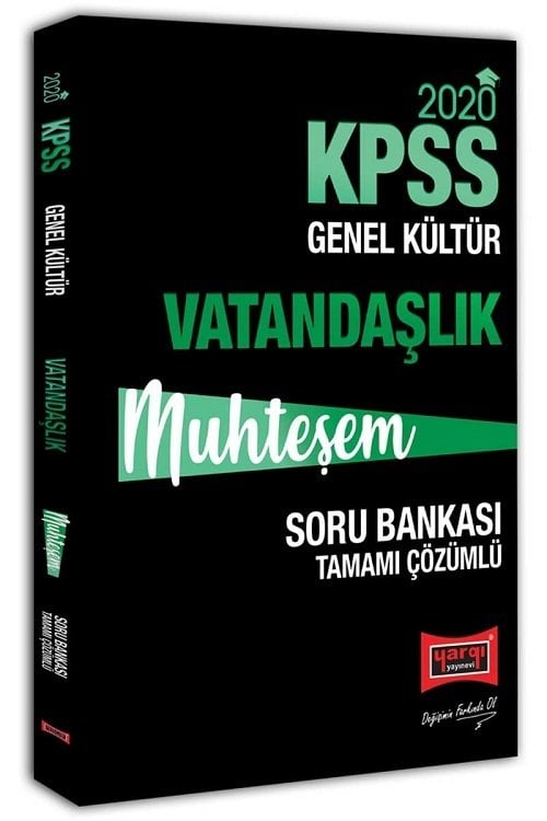 Yargı 2020 KPSS Vatandaşlık Muhteşem Soru Bankası Çözümlü Yargı Yayınları