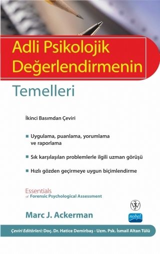 Nobel Adli Psikolojik Değerlendirmenin Temelleri - Hatice Demirbaş Nobel Akademi Yayınları