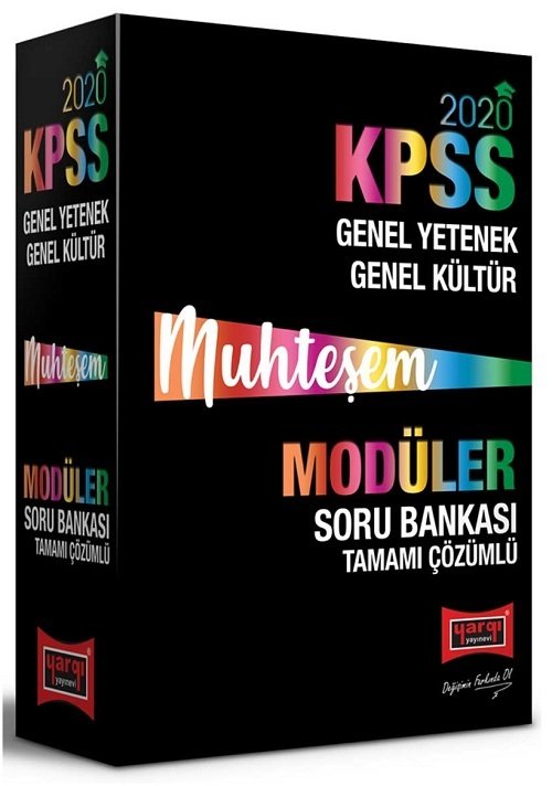 Yargı 2020 KPSS Genel Yetenek Genel Kültür MUHTEŞEM Soru Bankası Çözümlü Modüler Set Yargı Yayınları