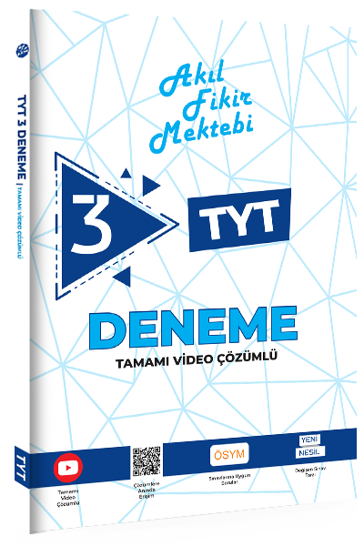 Akıl Fikir Mektebi YKS TYT 3 Deneme Video Çözümlü Akıl Fikir Mektebi