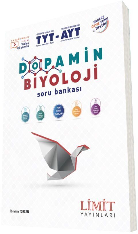 Limit YKS TYT AYT Dopamin Biyoloji Soru Bankası Limit Yayınları