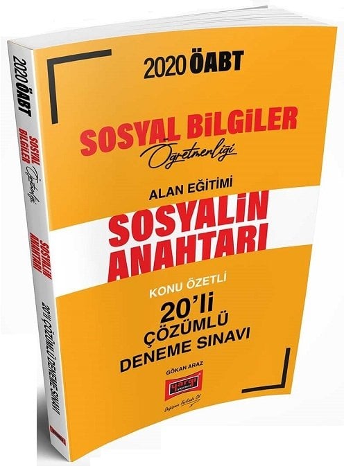 SÜPER FİYAT - Yargı 2020 ÖABT Sosyal Bilgiler Alan Eğitimi Sosyalin Anahtarı 20 Deneme Çözümlü Yargı Yayınları