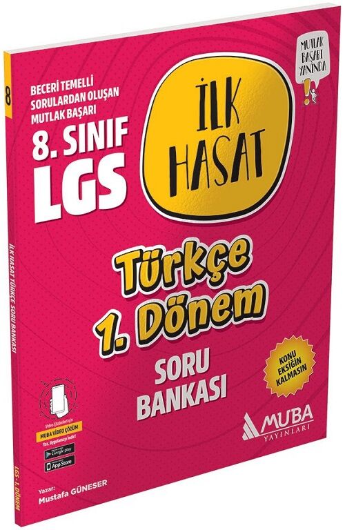 Muba 8. Sınıf LGS Türkçe 1. Dönem İlk Hasat Soru Bankası Muba Yayınları