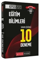 SÜPER FİYAT - Pegem 2020 KPSS Eğitim Bilimleri 10 Deneme Çözümlü Pegem Akademi Yayınları