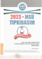 Çap Yayınları 2023 MSÜ Tıpkı Basım Çıkmış Sorular Çap Yayınları