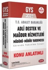 Data 2023 GYS Adalet Bakanlığı Adli Destek ve Mağdur Hizmetleri Müdürü-Müdür Yardımcısı Konu Anlatımlı Görevde Yükselme Data Yayınları