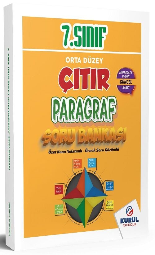 Kurul 7. Sınıf Paragraf Orta Düzey Çıtır Soru Bankası Kurul Yayıncılık