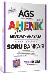 Yediiklim 2025 MEB-AGS Mevzuat-Anayasa Soru Bankası Çözümlü Ahenk Serisi - Bülent Tanık Yediiklim Yayınları