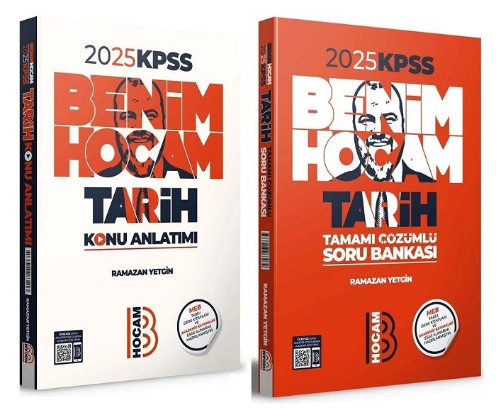 Benim Hocam 2025 KPSS Tarih Konu + Soru Bankası 2 li Set - Ramazan Yetgin Benim Hocam Yayınları