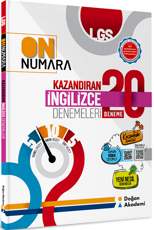 Doğan Akademi 8. Sınıf LGS İngilizce On Numara Kazandıran 20 Deneme Doğan Akademi