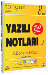 Tonguç 8. Sınıf Tüm Dersler 2. Dönem 1. Yazılı Notları Tonguç Akademi