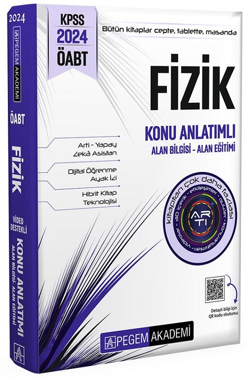 Pegem 2024 ÖABT Fizik Öğretmenliği Konu Anlatımlı Pegem Akademi Yayınları