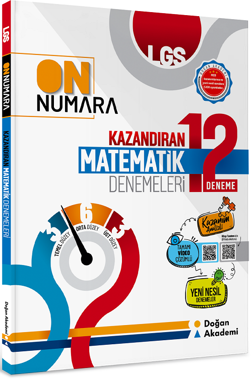 Doğan Akademi 8. Sınıf LGS Matematik On Numara Kazandıran 12 Deneme Doğan Akademi