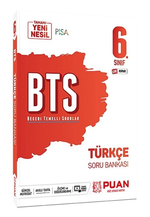 Puan 6. Sınıf Türkçe BTS Soru Bankası Puan Yayınları