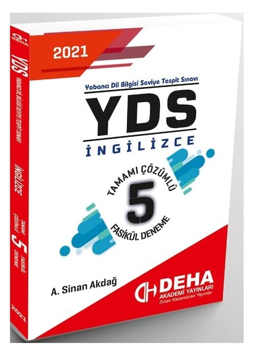 Deha 2021 YDS İngilizce 5 Deneme Çözümlü Deha Yayınları