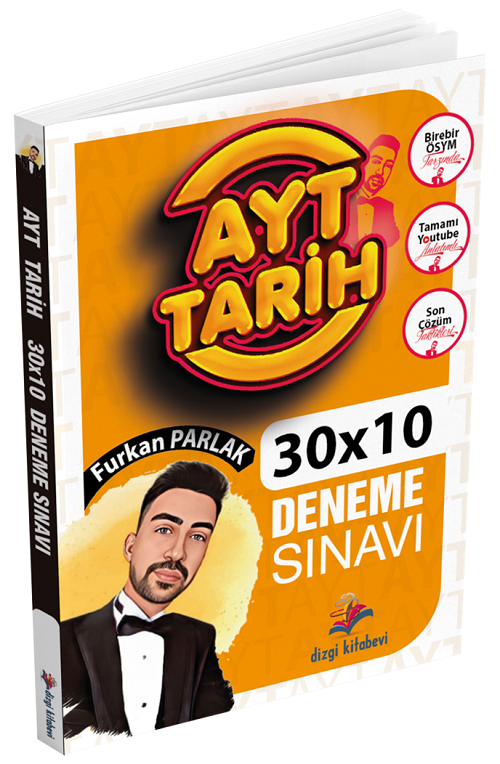 Dizgi Kitap YKS AYT Tarih 30x10 Deneme Çözümlü - Furkan Parlak Dizgi Kitap