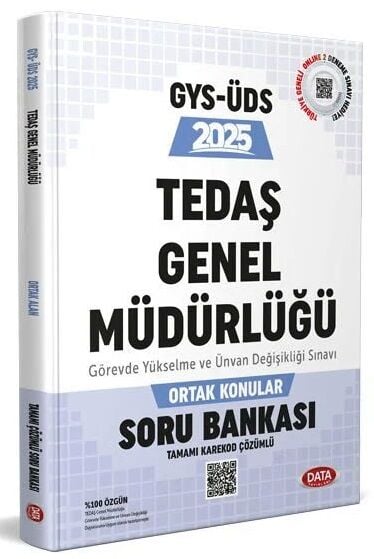 Data 2025 GYS TEDAŞ Genel Müdürlüğü Ortak Konular Soru Bankası Çözümlü Görevde Yükselme Data Yayınları