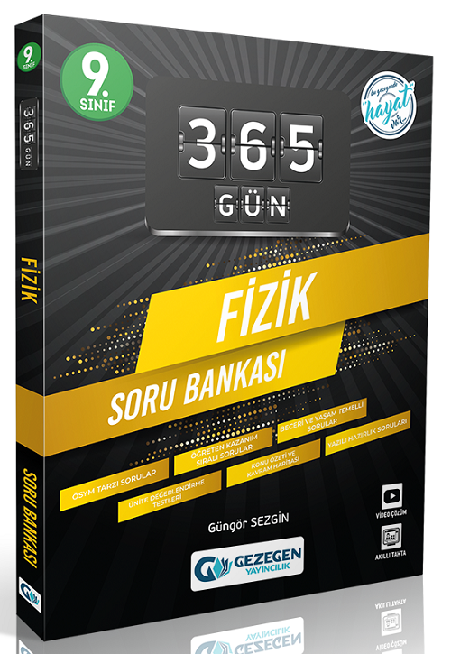 Gezegen 9. Sınıf Fizik 365 Gün Soru Bankası Gezegen Yayınları