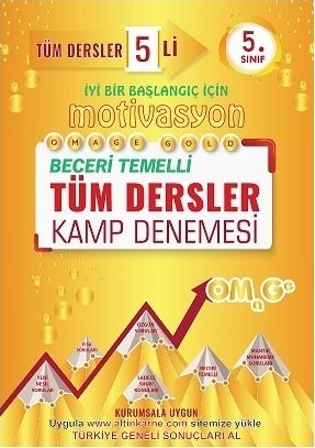 Omage 5. Sınıf Tüm Dersler Motivasyon 5 li Kamp Denemesi Omage Yayınları