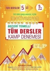 Omage 5. Sınıf Tüm Dersler Motivasyon 5 li Kamp Denemesi Omage Yayınları