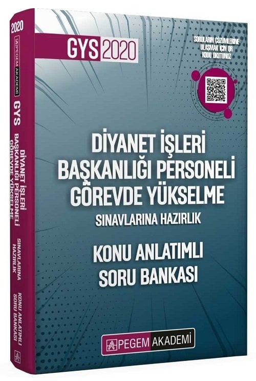 Pegem 2020 GYS DİB Diyanet İşleri Başkanlığı Konu Anlatımlı Soru Bankası Görevde Yükselme Pegem Akademi Yayınları