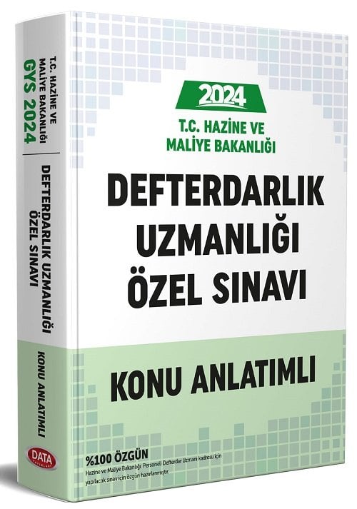 Data 2024 Hazine ve Maliye Bakanlığı Defterdarlık Uzmanlığı Özel Sınavı Konu Anlatımı Data Yayınları