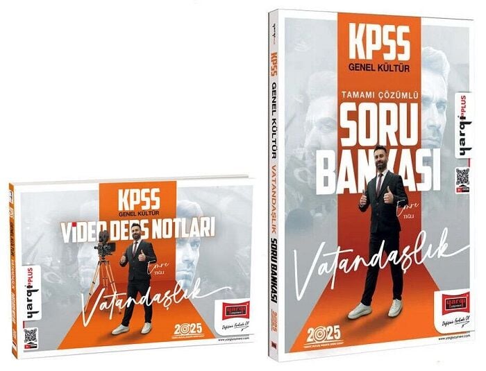 Yargı 2025 KPSS Vatandaşlık Video Ders Notları + Soru Bankası 2 li Set - Emre Tığlı Yargı Yayınları