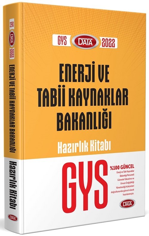 Data 2022 GYS Enerji ve Tabii Kaynaklar Bakanlığı Konu Anlatımlı Hazırlık Kitabı Görevde Yükselme Data Yayınları