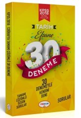 Yediiklim 2018 KPSS Tarih Efsane 30 Deneme Çözümlü Yediiklim Yayınları