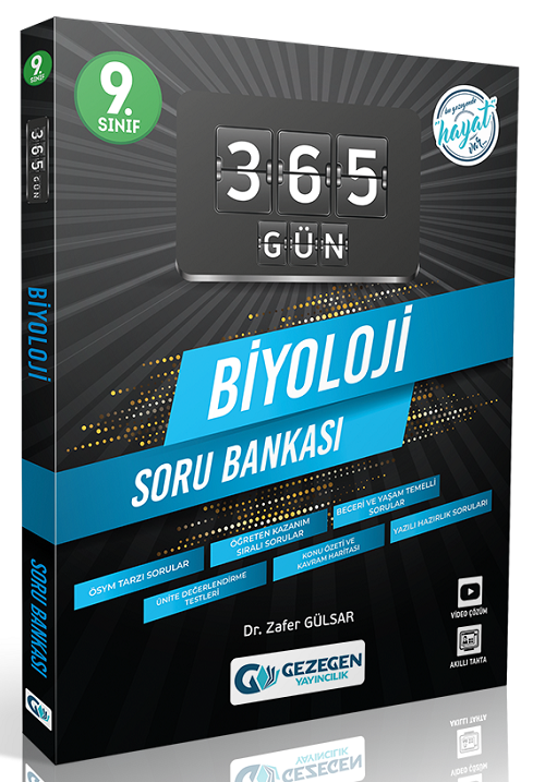 Gezegen 9. Sınıf Biyoloji 365 Gün Soru Bankası Gezegen Yayınları