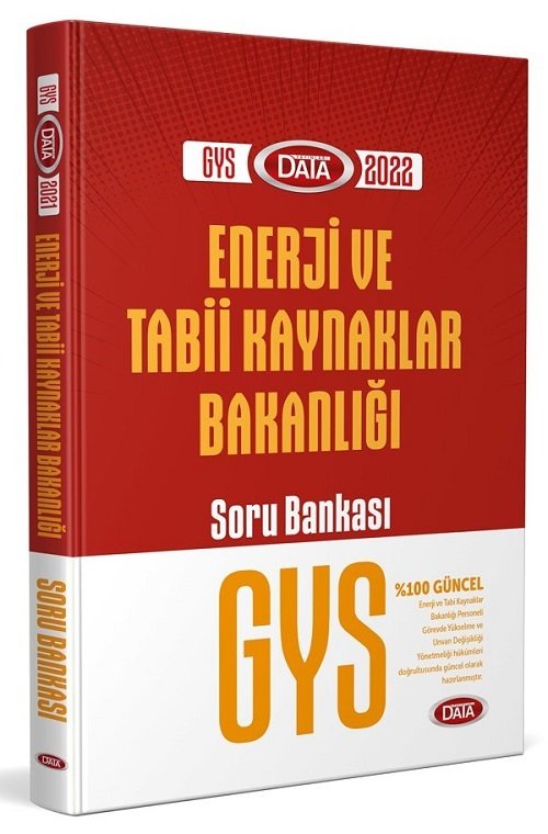 Data 2022 GYS Enerji ve Tabii Kaynaklar Bakanlığı Soru Bankası Görevde Yükselme Data Yayınları