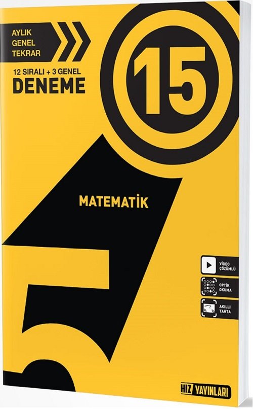 Hız Yayınları 5. Sınıf Matematik 15 Deneme Hız Yayınları