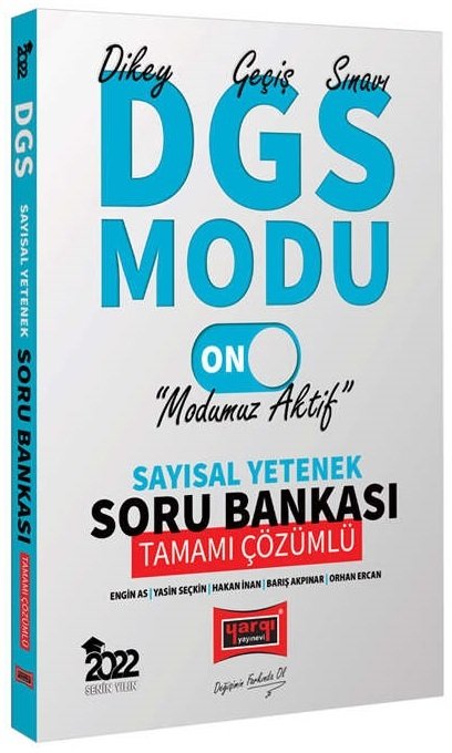 Yargı 2022 DGS Modu Sayısal Yetenek Soru Bankası Çözümlü Yargı Yayınları