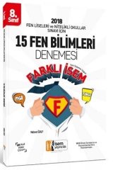 İsem 8. Sınıf LGS ve Fen Liseleri Sınavı 15 Fen Bilimleri Denemesi İsem Yayınları