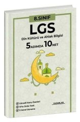 Mutena Akademi 8. Sınıf LGS Din Kültürü 5 Adımda 10 Net Soru Bankası ve Deneme Sınavları Mutena Akademi Yayınları