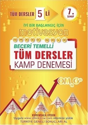 Omage 7. Sınıf Tüm Dersler Motivasyon 5 li Kamp Denemesi Omage Yayınları