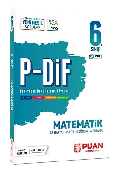 Puan 6. Sınıf Matematik PDİF Konu Anlatım Föyleri Puan Yayınları