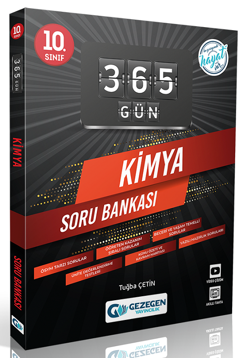 Gezegen 10. Sınıf Kimya 365 Gün Soru Bankası Gezegen Yayınları