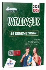 Kurul 2024 KPSS Vatandaşlık Başucu Serisi 15 Deneme Çözümlü Kurul Yayıncılık