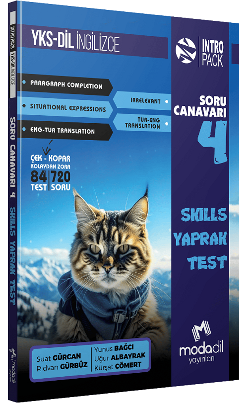 Modadil YKSDİL İngilizce Soru Canavarı-4 Skills Yaprak Test İntro Pack Modadil Yayınları